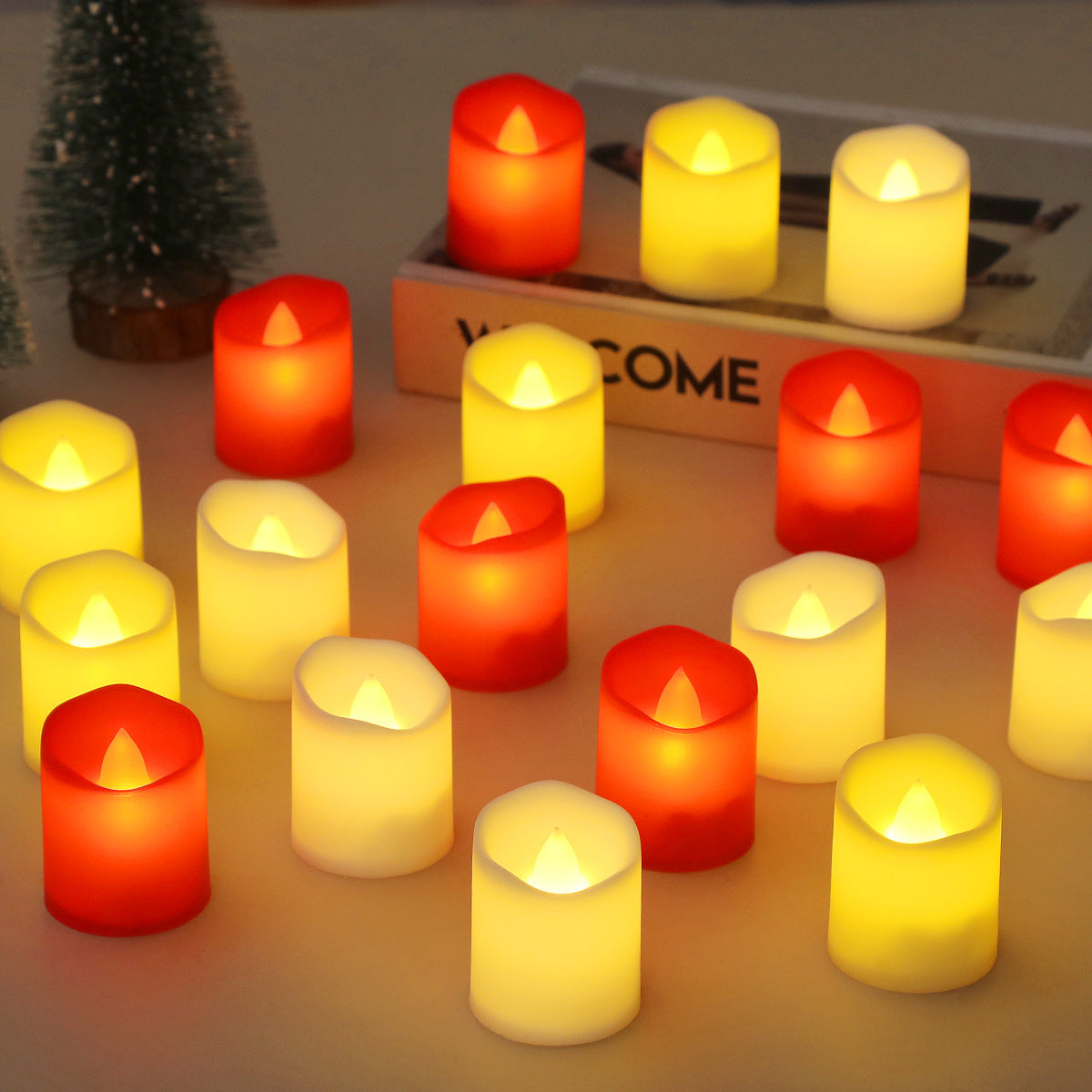 LED Flameless Candle – Battery Powered Warm White Electronic Candle