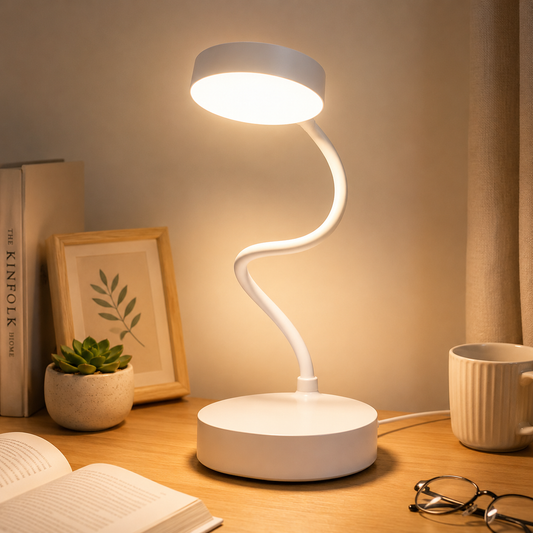 Touch-Control LED Bedside Reading Lamp – USB Adjustable Desk Lamp with Flexible Arm