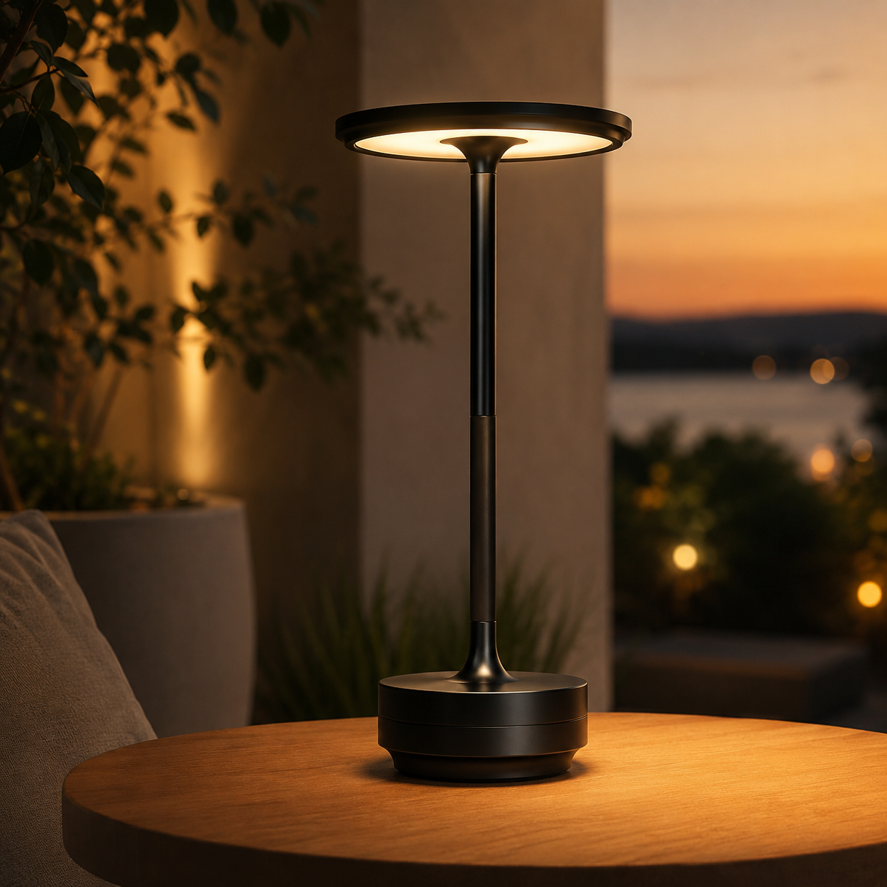Rechargeable LED Table Lamp – Dimmable Touch Control Cordless Desk Lamp