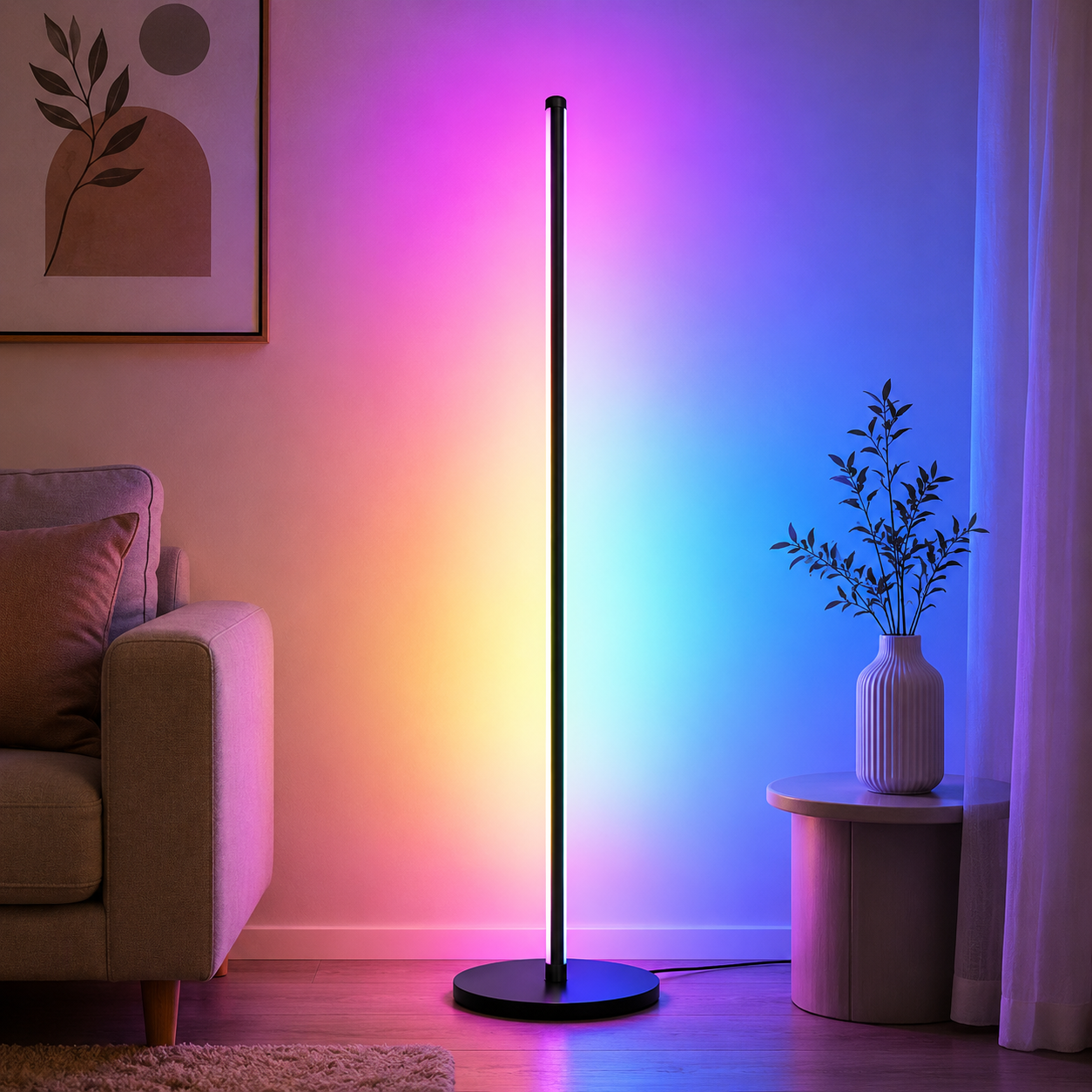 RGB Shadow Dance Atmosphere Lamp – USB Dimmable LED Mood Light with Remote