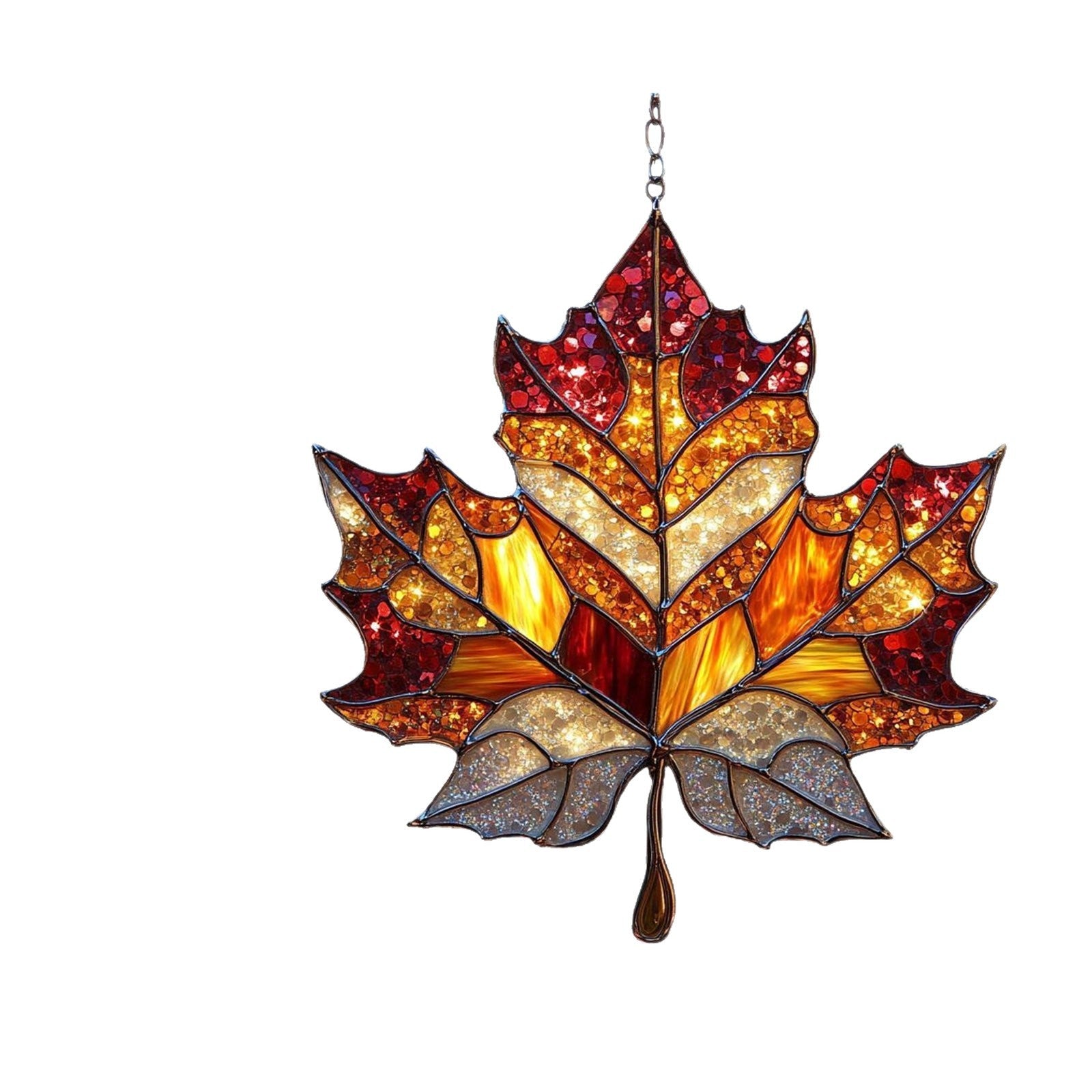 Autumn Maple Leaf Acrylic Wall Hanging Decor 20CM